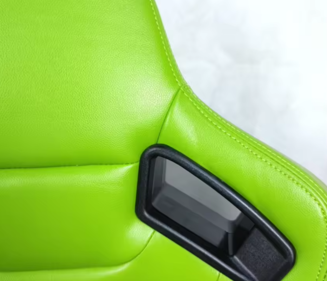 JIABEIR (Manufactured and Dispatched from China) BRIGHT FLURO GREEN Sports Car / Racing Sim x1 Individual Bucket Seats JBR1053