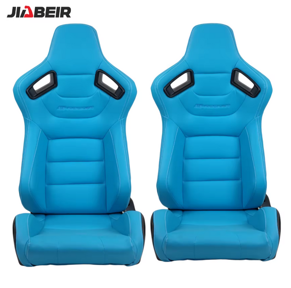 JIABEIR (Manufactured and Dispatched from China) BRIGHT FLURO BLUE Sports Car / Racing Sim x1 Individual Bucket Seats JBR1053