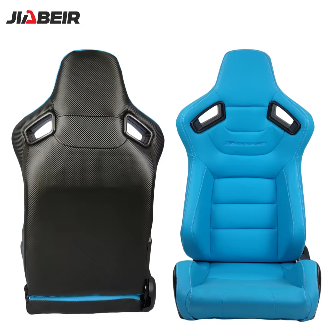 JIABEIR (Manufactured and Dispatched from China) BRIGHT FLURO BLUE Sports Car / Racing Sim x1 Individual Bucket Seats JBR1053