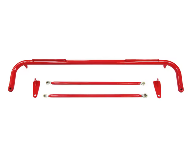 JIABEIR (Manufactured and Dispatched from China) Red / Black / Blue Universal Seat Belt Harness Bar Strut Brace Stiffness Rigidity JBR5002