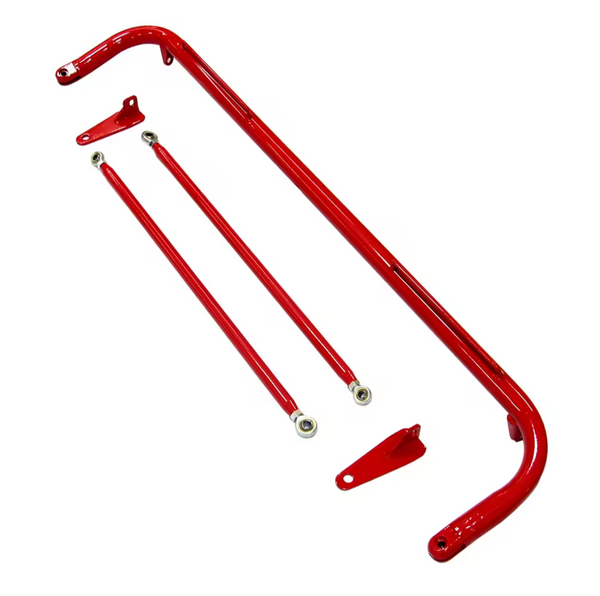 JIABEIR (Manufactured and Dispatched from China) Red / Black / Blue Universal Seat Belt Harness Bar Strut Brace Stiffness Rigidity JBR5002