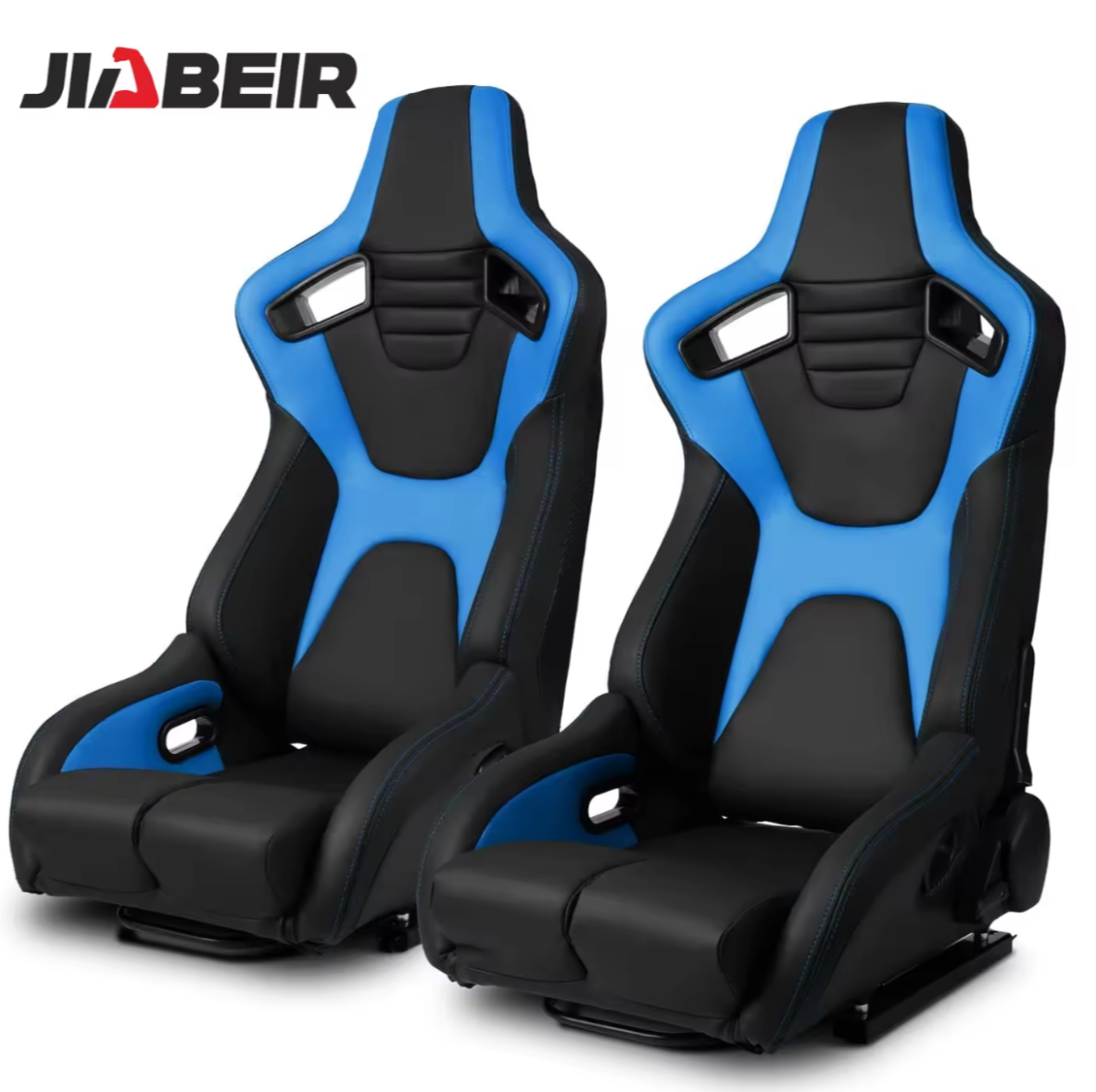 JIABEIR (Manufactured and Dispatched from China) FLAGSHIP Black & White / Pink / Orange Edition Sports Car / Racing Sim x1 Individual Bucket Seats JBR1095