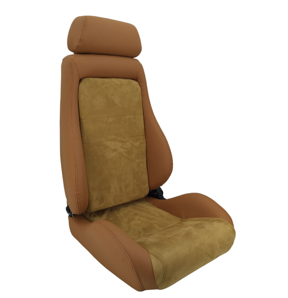 JIABEIR (Manufactured and Dispatched from China) Black / Red / Grey Brown Classic Retro 80's 90's Sports Car / Racing Sim x1 Individual Bucket Seats JBR1081