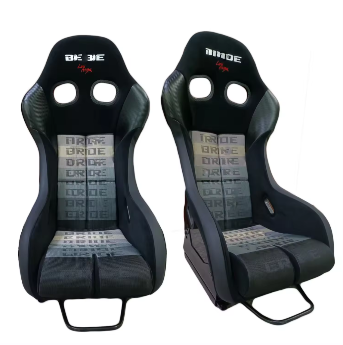 JIABEIR (Manufactured and Dispatched from China) Universal Black Track Drift Rally Style Sports Car / Racing Sim x1 Individual Bucket Seats JBR1022