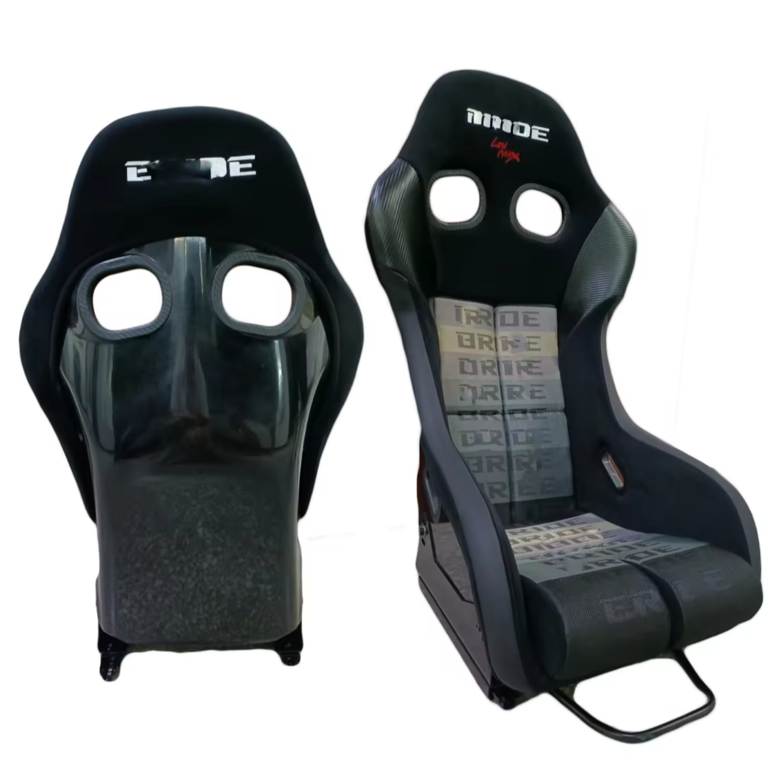 JIABEIR (Manufactured and Dispatched from China) Universal Black Track Drift Rally Style Sports Car / Racing Sim x1 Individual Bucket Seats JBR1022