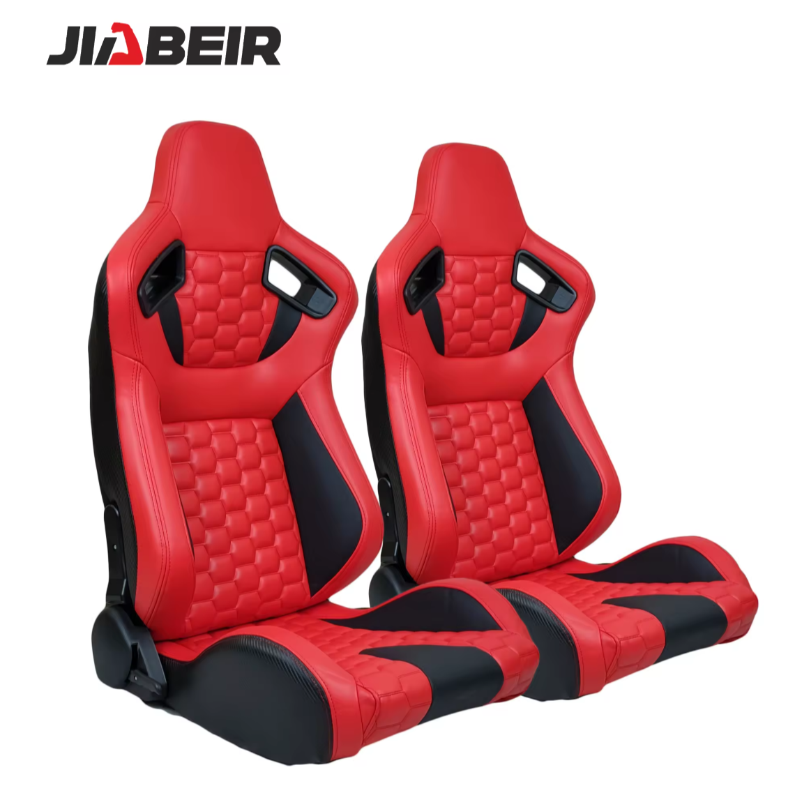 JIABEIR (Manufactured and Dispatched from China) 3D Sport Comfort Black / Blue / Red / Beige Sports Car / Racing Sim x1 Individual Bucket Seats JBR9008