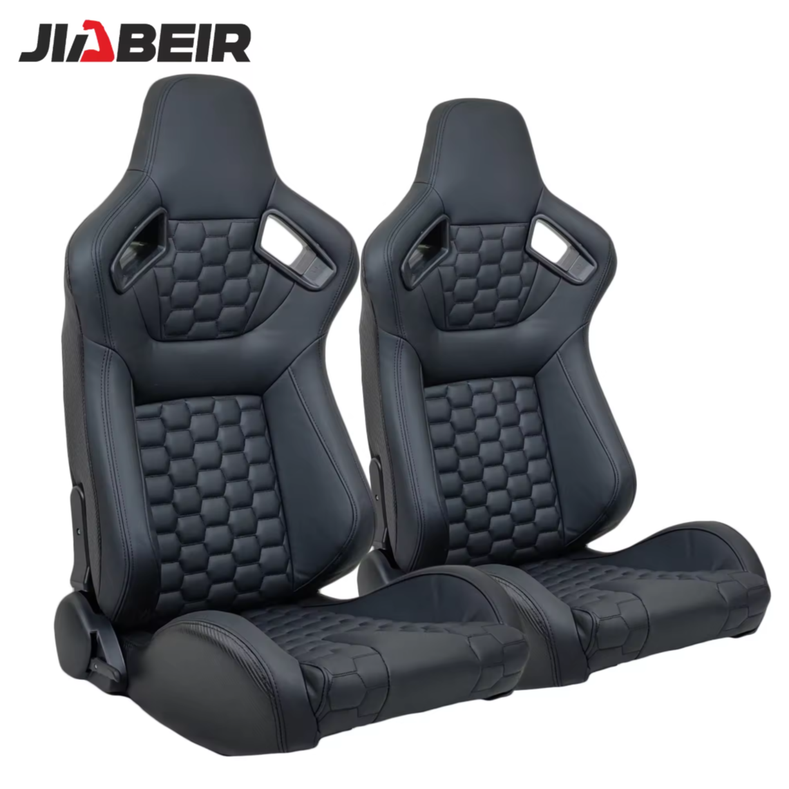 JIABEIR (Manufactured and Dispatched from China) 3D Sport Comfort Black / Blue / Red / Beige Sports Car / Racing Sim x1 Individual Bucket Seats JBR9008