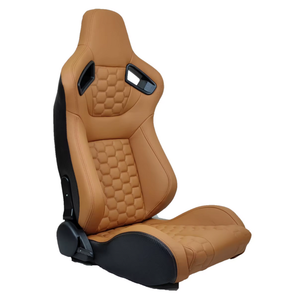 JIABEIR (Manufactured and Dispatched from China) 3D Sport Comfort Black / Blue / Red / Beige Sports Car / Racing Sim x1 Individual Bucket Seats JBR9008