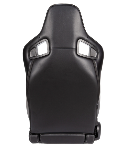 JIABEIR (Manufactured and Dispatched from China) Black Sports Car / Racing Sim x1 Individual Bucket Seats JBR1039RM