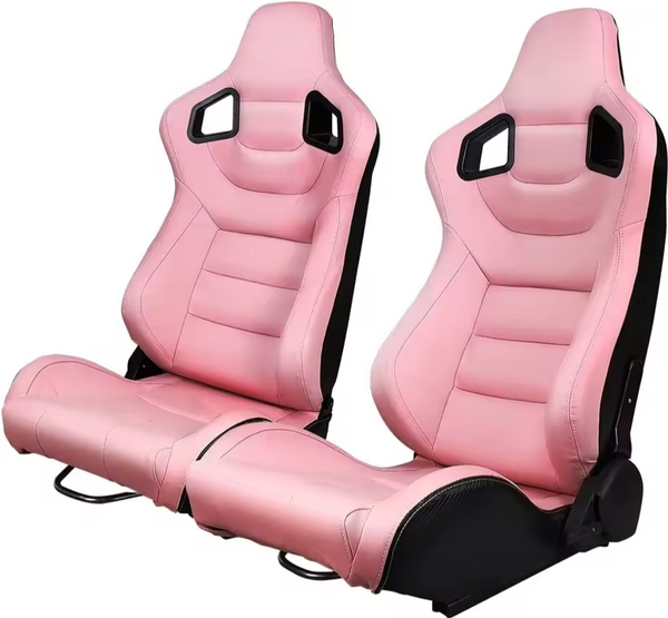 JIABEIR (Manufactured and Dispatched from China) BABY PINK & Carbon Sports Car / Racing Sim x1 Individual Bucket Seats JIABEIR (Manufactured and Dispatched from China) Classic Retro Racer Black Sports Car / Racing Sim x1 Individual Bucket Seat JBR9017