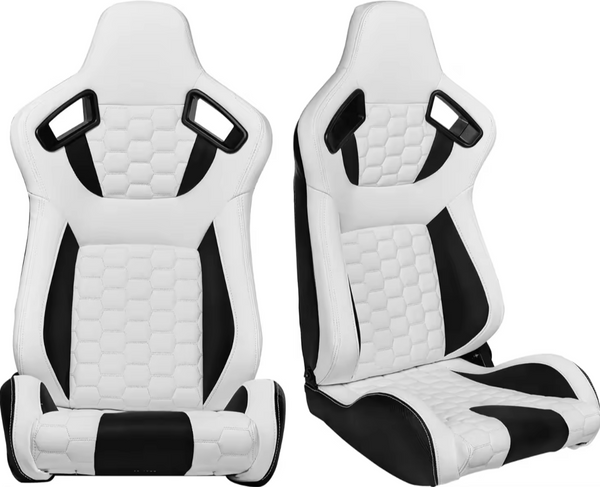 JIABEIR (Manufactured and Dispatched from China) x6 Multi-Colour Style Options & Carbon Sports Car / Racing Sim x1 Individual Bucket Seats JBR9008