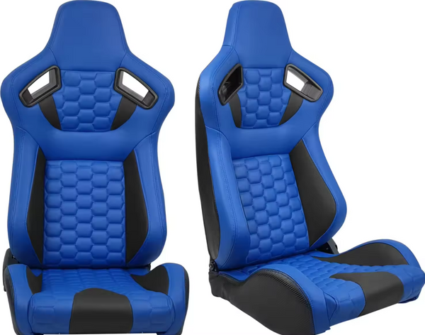 JIABEIR (Manufactured and Dispatched from China) x6 Multi-Colour Style Options & Carbon Sports Car / Racing Sim x1 Individual Bucket Seats JBR9008