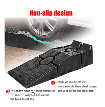 FK 2x 2.5 Ton Heavy Duty Car Ramps for Vehicle Lifting & Maintenance Checks / Oil Changes - Save on Jack