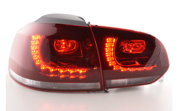 FK VW GOLF MK6 MK 6 08-12 1K LED REAR LIGHTS LAMPS TAIL RED CLEAR LHD GTI LOOK