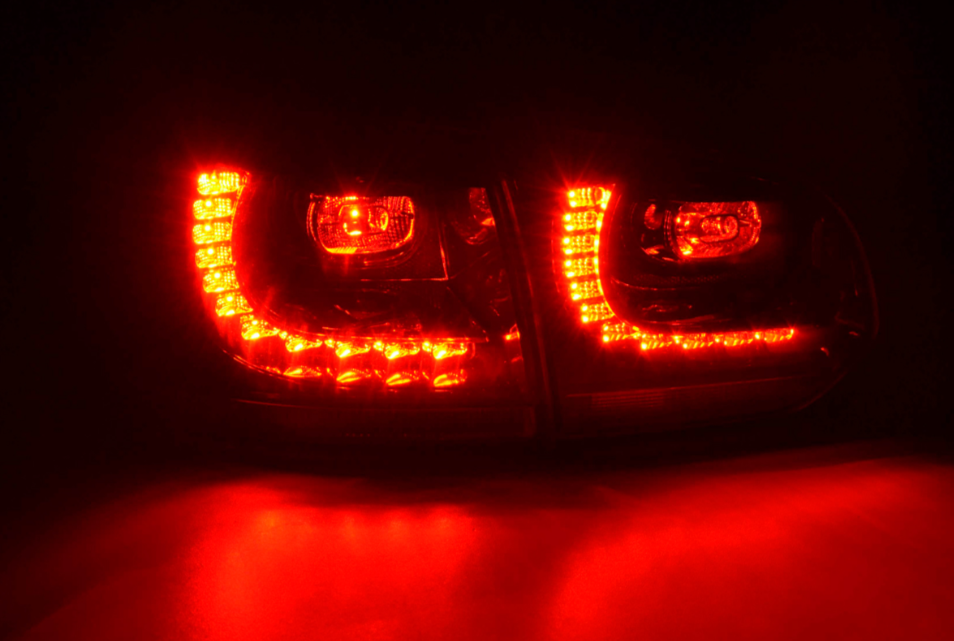 FK VW GOLF MK6 MK 6 08-12 1K LED REAR LIGHTS LAMPS TAIL RED CLEAR LHD GTI LOOK