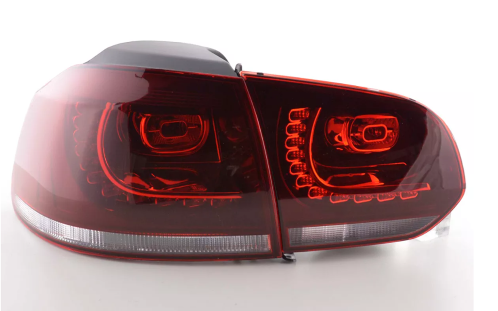 FK VW GOLF MK6 MK 6 08-12 1K LED REAR LIGHTS LAMPS TAIL RED CLEAR LHD GTI LOOK