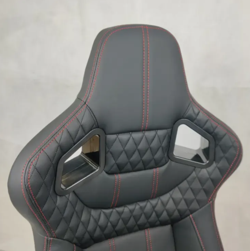 JIABEIR (Manufactured and Dispatched from China) Luxury Black Sports Car / Racing Sim x1 Individual Bucket Seats JBR9005