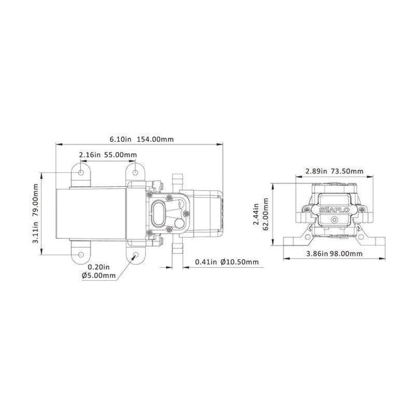SEAFLO Pressure 21‑Series 12V Pump – 4.3 L/ | 4Boats