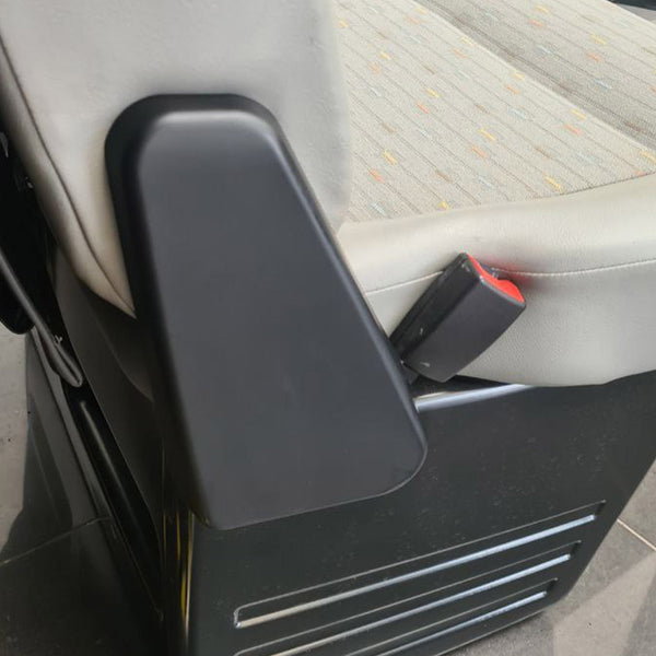 For VW T5, T5.1 Twin Seat Hinge Caps - Matte Black Interior Styling