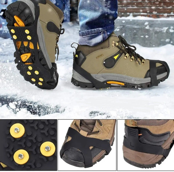 Silicone Ice Crampons With 10 Steel Studs