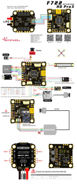 SkyStars F7 HD Pro + KO45A Flight Stack
