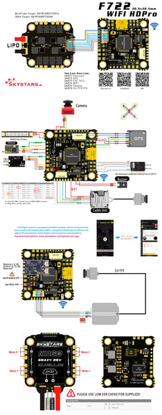 SkyStars F7 WiFi Pro + KO45A Flight Stack