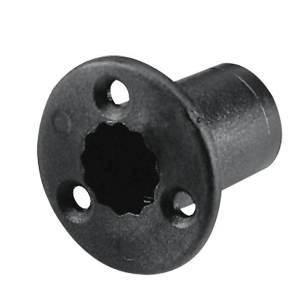 Socket Flush-Mount: Flush socket for 37660 rod holder, black | 4Boats