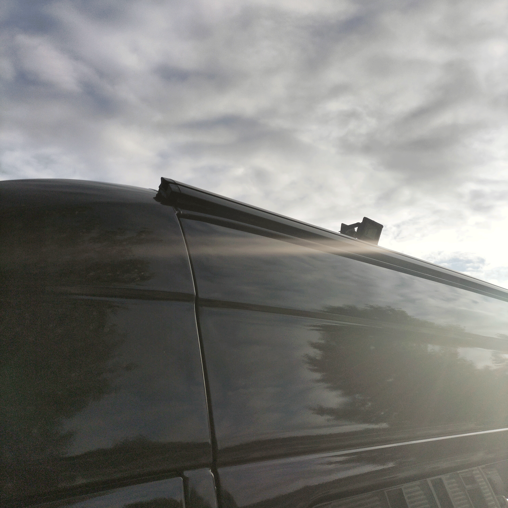 For VW Crafter Black Awning Rails  - Ideal for Campervan Drive-Away Awnings & Reimo Compatibility
