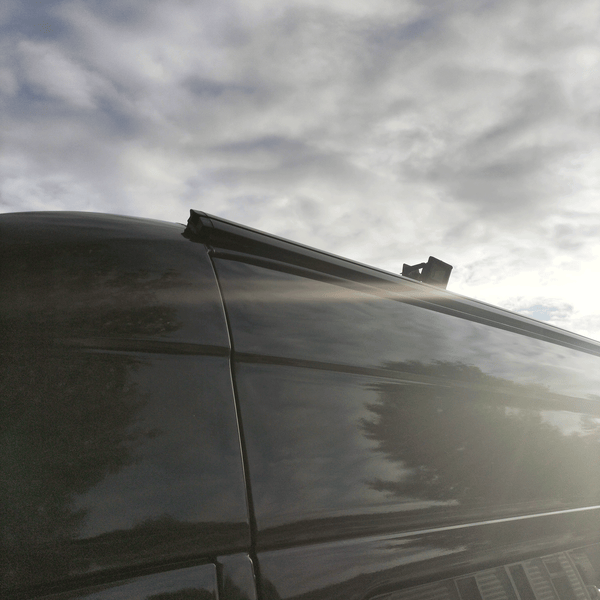 For VW Crafter Black Awning Rails  - Ideal for Campervan Drive-Away Awnings & Reimo Compatibility