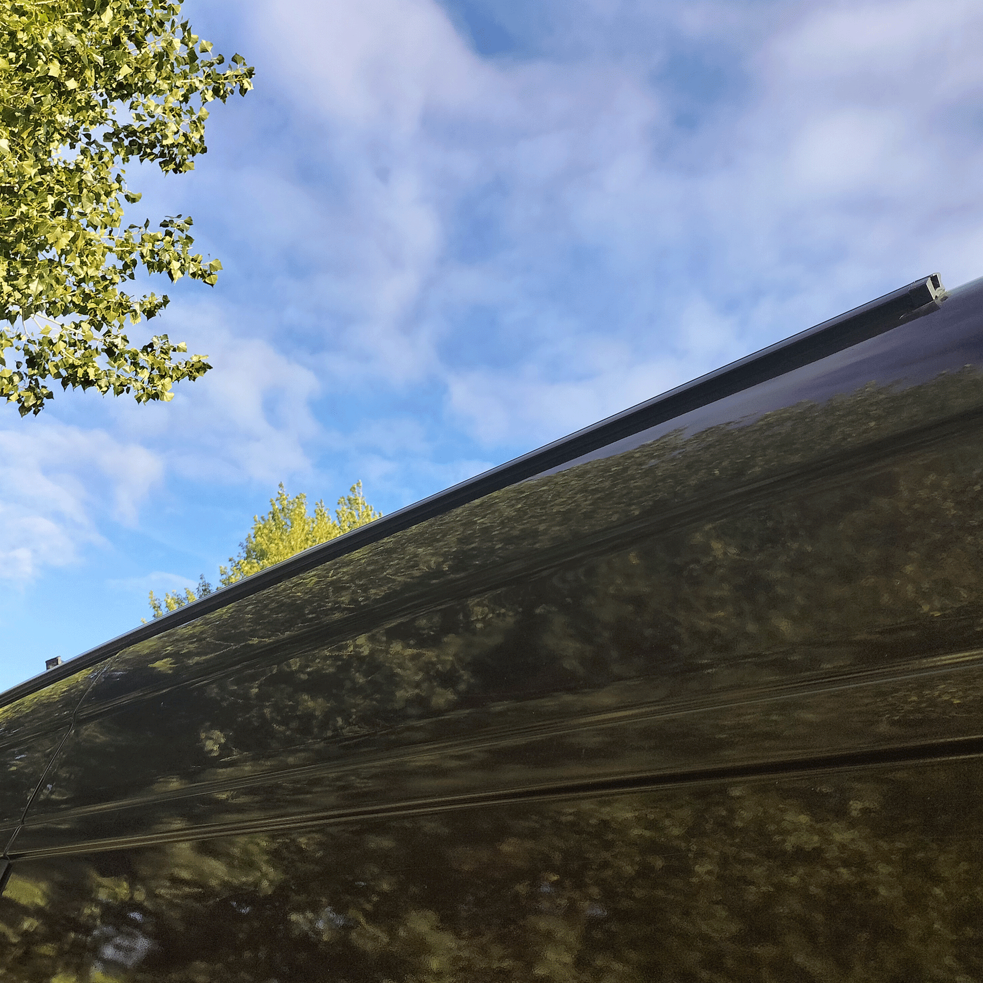 For Mercedes Sprinter / Dodge Sprinter Black Awning Rails -  Ideal for Campervan Drive-Away Awnings & Reimo Compatibility