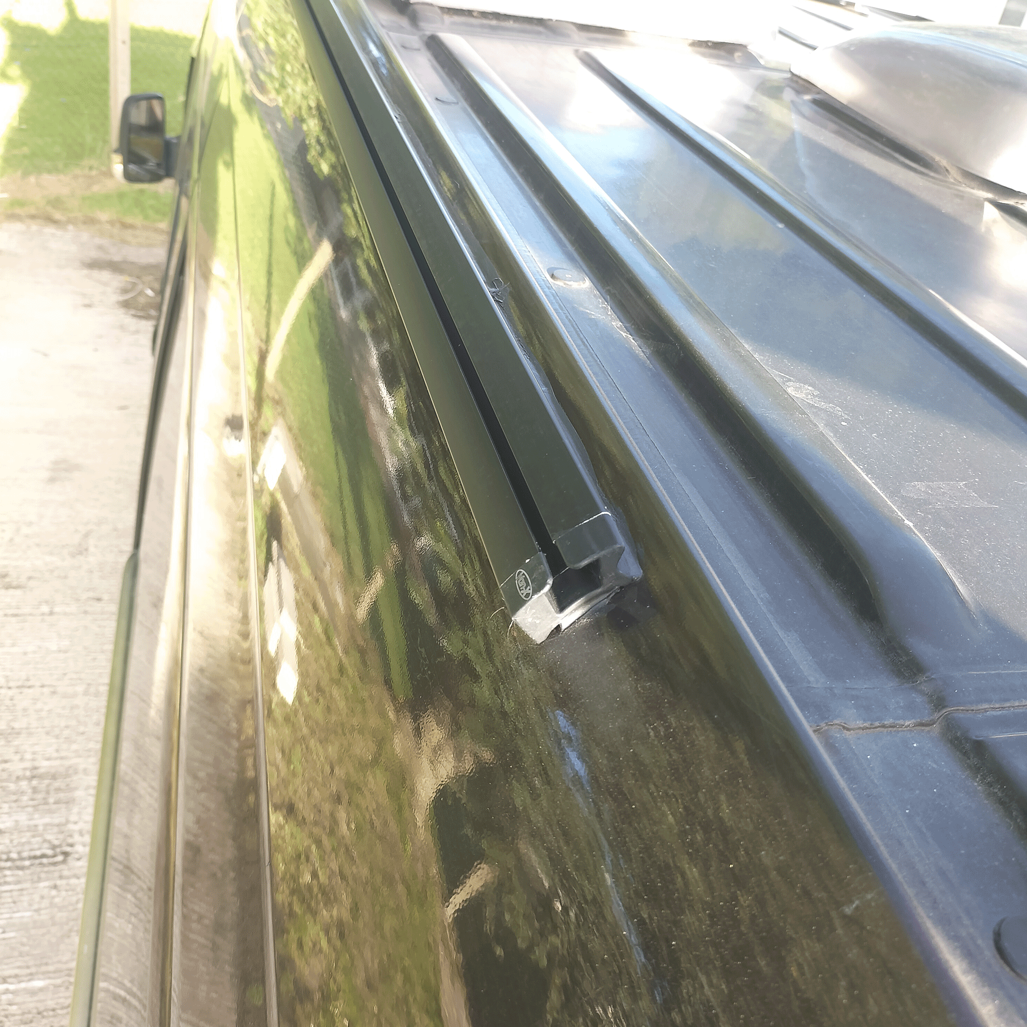 For VW Crafter Black Awning Rails  - Ideal for Campervan Drive-Away Awnings & Reimo Compatibility