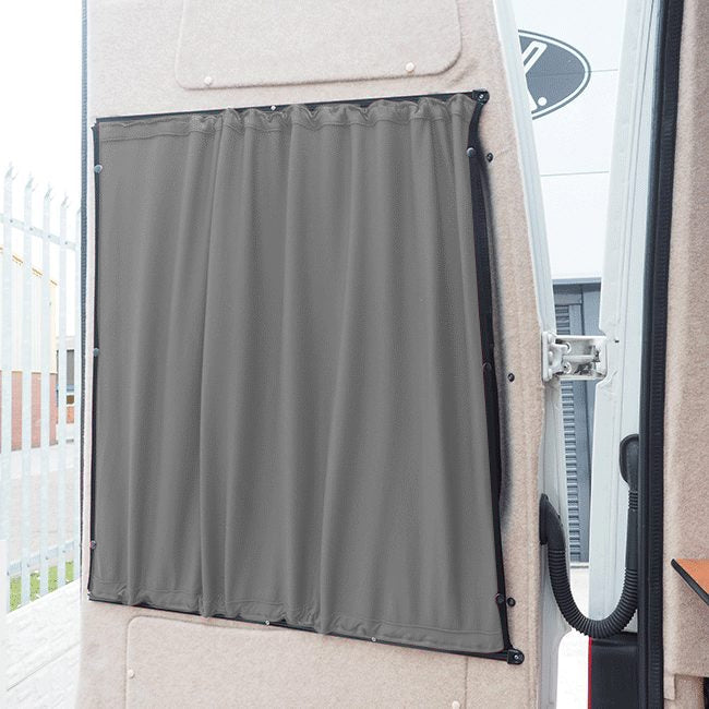 For MAN TGE / New Crafter Premium 1 x Barndoor Window Curtains Campervan Conversion Blackout Van-X