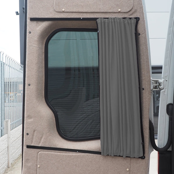 For VW Crafter Premium 1 x Barndoor Window Curtains Van-X