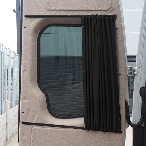 For VW Crafter Premium 1 x Barndoor Window Curtains Van-X