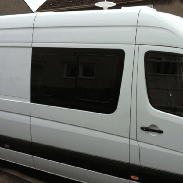 For Mercedes Dodge Sprinter MK3 Side Sliding Window Tinted/Limo Glass, Motorhomes, Campervan, MWB, LWB, XLWB, (2006 - onwards)