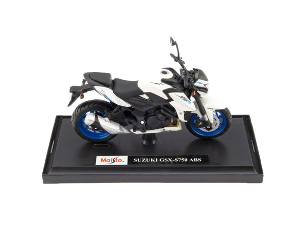 Suzuki GSX-S750 ABS white - 1:18 Scale Motorbike Model