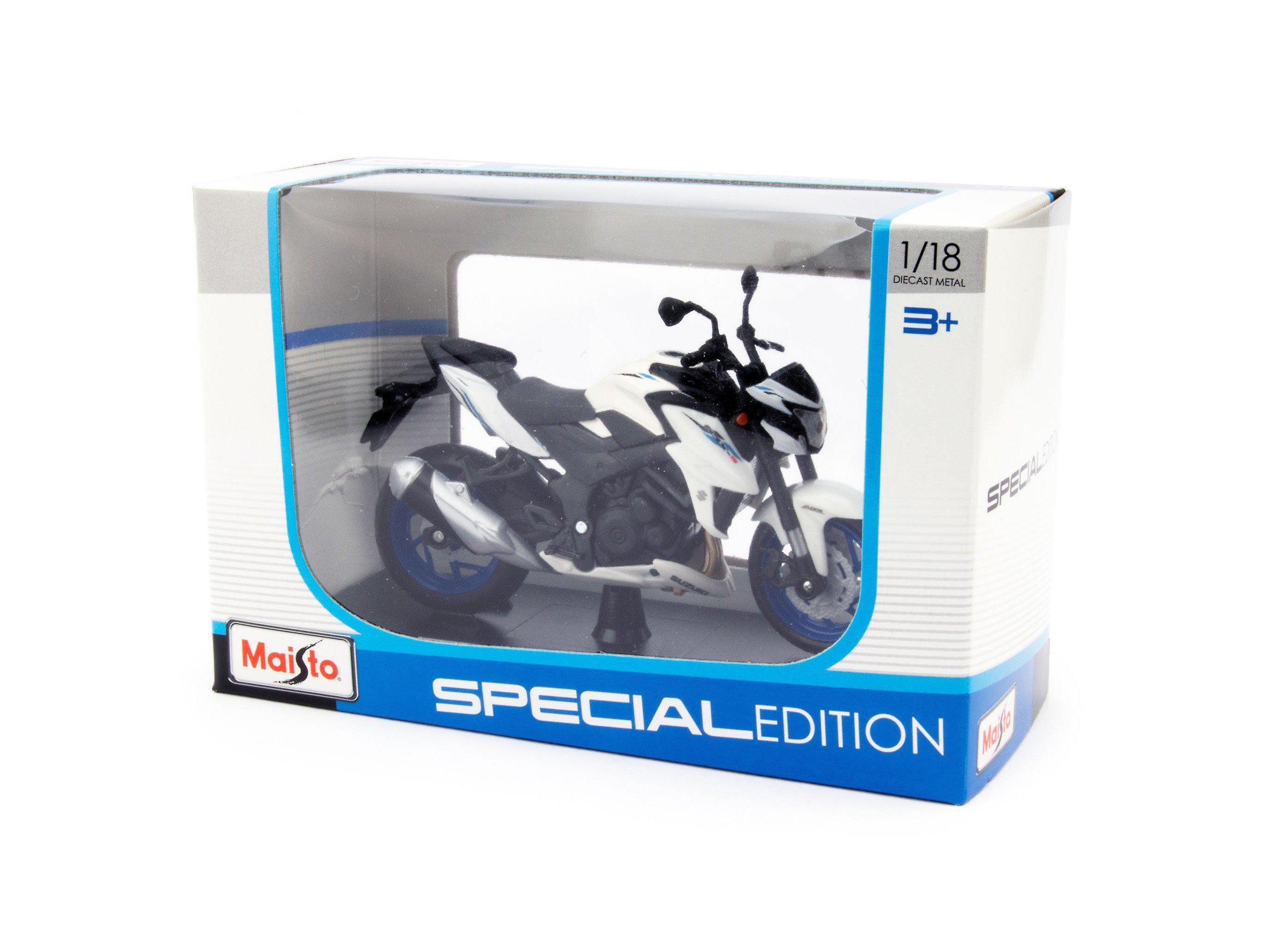 Suzuki GSX-S750 ABS white - 1:18 Scale Motorbike Model