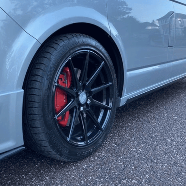 For VW T6 Transporter SWB Side Skirts Reflex Silver Plastic Painted and Ready to Fit