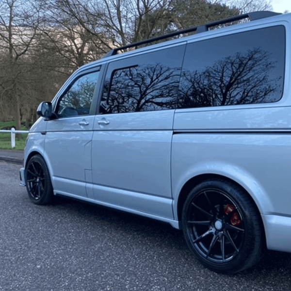For VW T6 SWB Side Skirts Reflex Silver Plastic Painted and Ready to Fit (B-Grade)