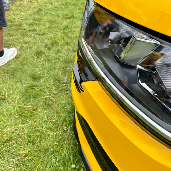 For VW T6.1 Front Grille Side Fins – Gloss Black Finish (Set of 4) | Van-X Styling Upgrade