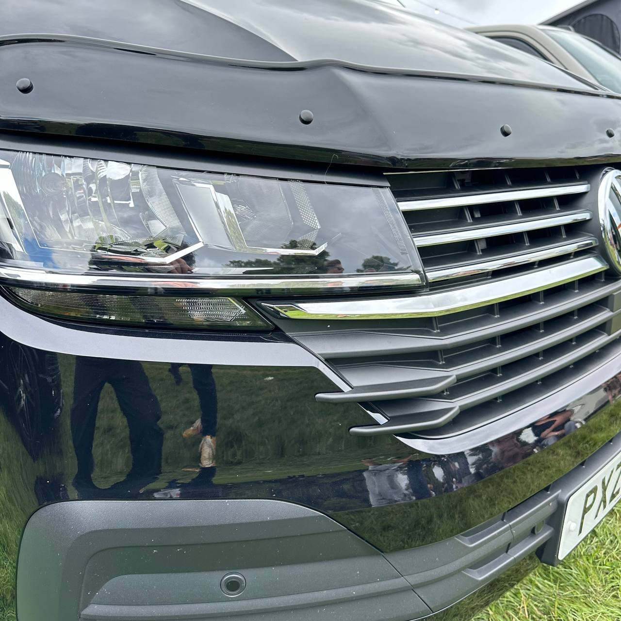 For VW T6.1 Front Grille Side Fins – Textured Finish (Set of 4) | Van-X Styling Upgrade