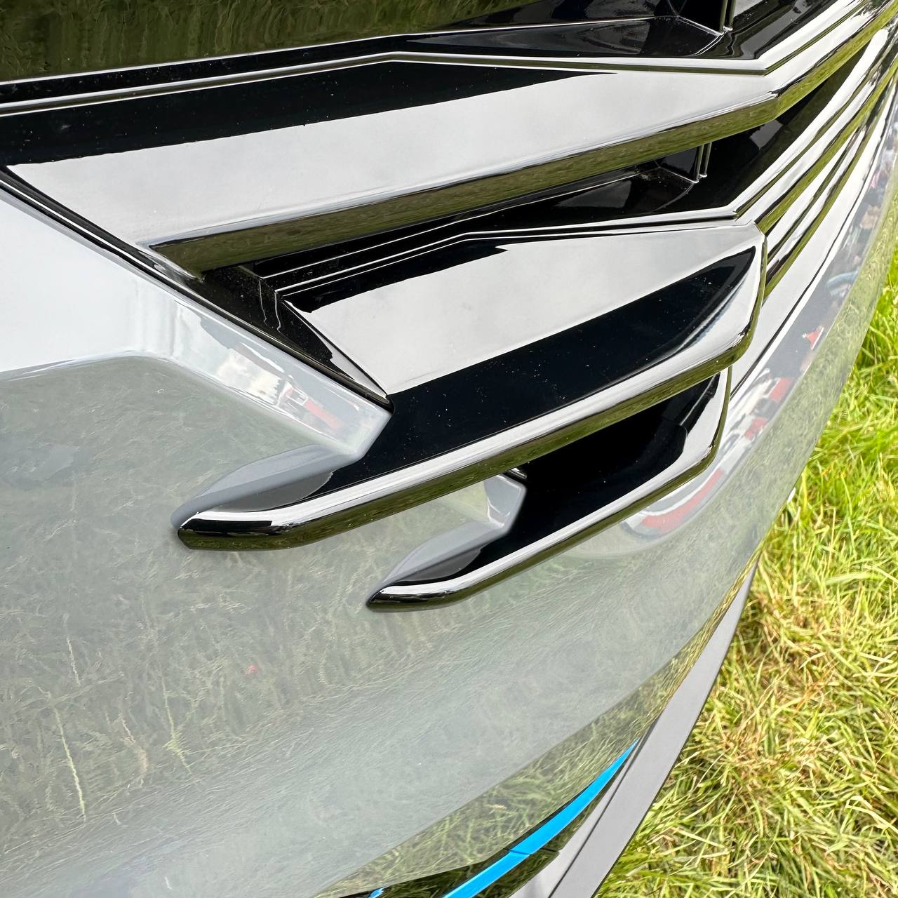 For VW T6.1 Front Grille Side Fins – Gloss Black Finish (Set of 4) | Van-X Styling Upgrade