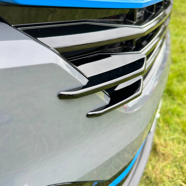 For VW T6.1 Front Grille Side Fins – Gloss Black Finish (Set of 4) | Van-X Styling Upgrade