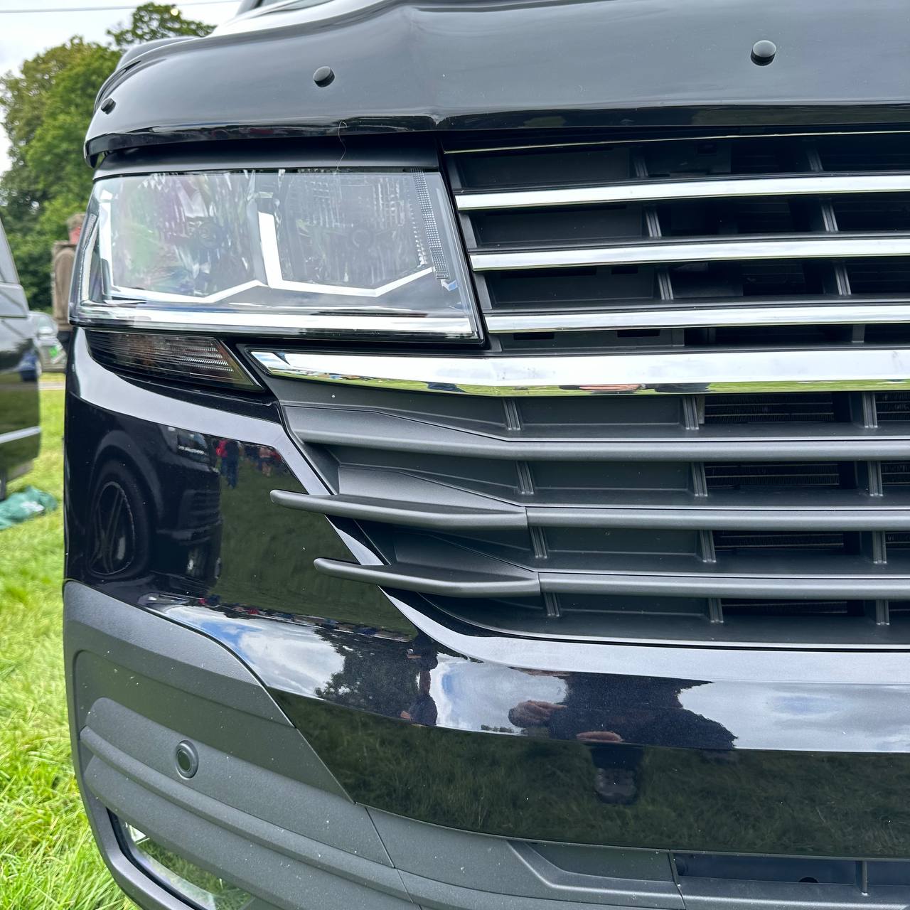 For VW T6.1 Front Grille Side Fins – Textured Finish (Set of 4) | Van-X Styling Upgrade