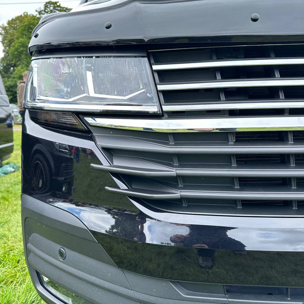 For VW T6.1 Front Grille Side Fins – Textured Finish (Set of 4) | Van-X Styling Upgrade