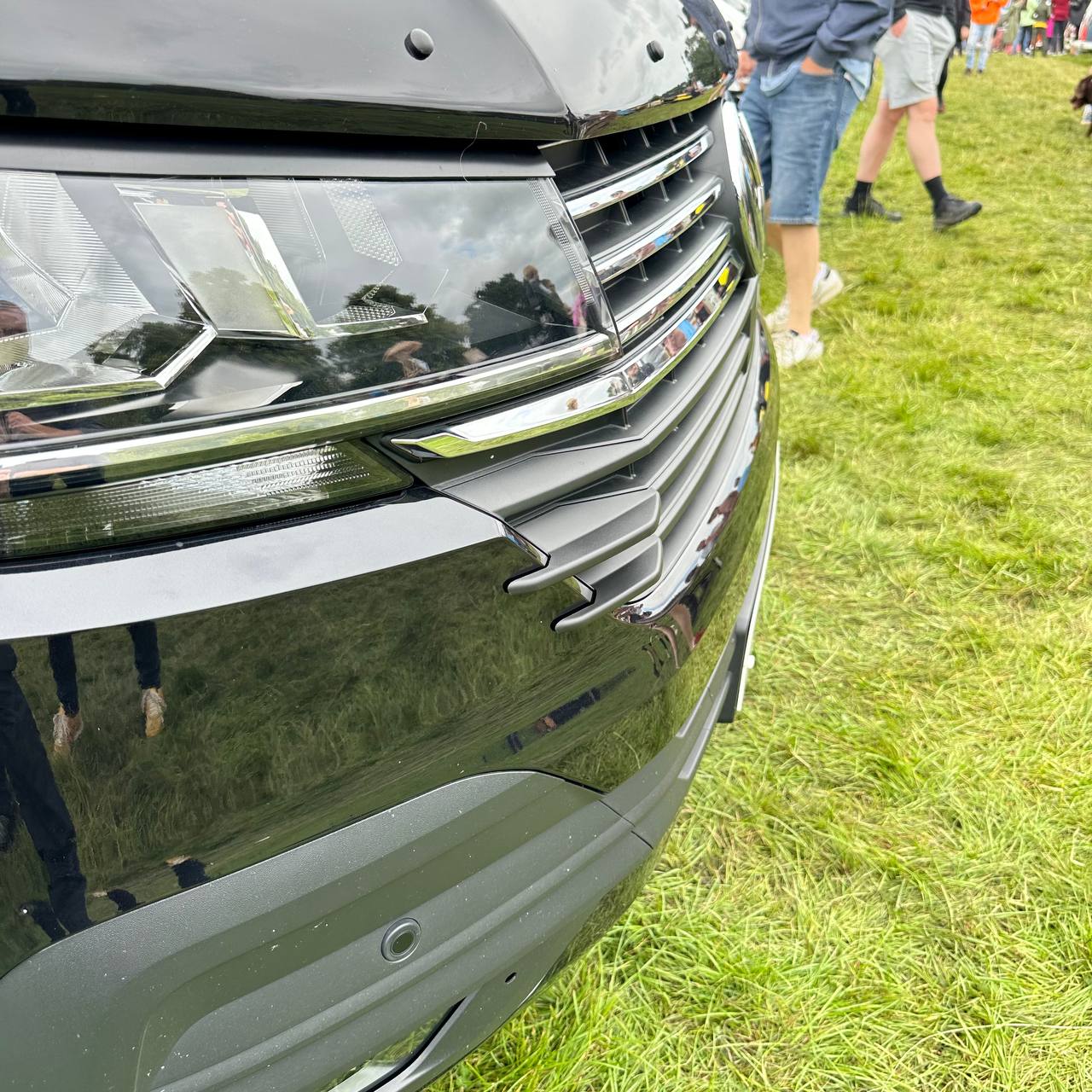 For VW T6.1 Front Grille Side Fins – Textured Finish (Set of 4) | Van-X Styling Upgrade