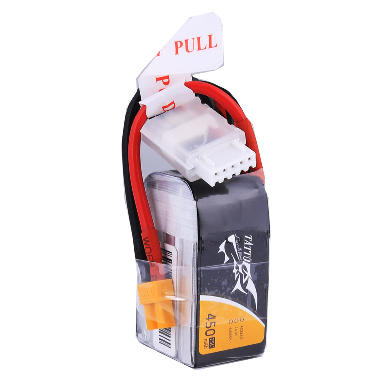 TATTU 450mAh 14.8V 75C 4S1P LiPo Battery Pack