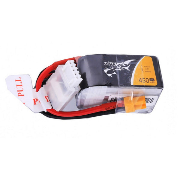 TATTU 450mAh 14.8V 75C 4S1P LiPo Battery Pack