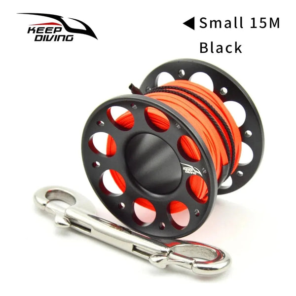 Diving Aluminium Spool - 15/30m - Multiple Color Options
