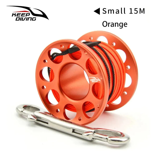 Diving Aluminium Spool - 15/30m - Multiple Color Options